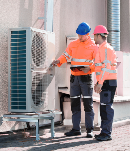 trabajadores de climatización